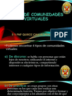 Tipos de Comunidades Virtuales