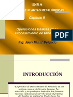 Capitulo 2 Operaciones Basicas en El Procesamineto de Minerales