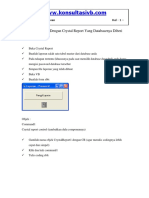 Membuat Laporan Database Berpassword Crystal Report