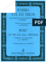 Music of The 17th - 19th Centures Arranged For Six-Stringed Guitar PDF