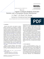 A Visual Basic Program To Generate Sediment Grain-Size Statistics and To Extrapolate Particle Distributions