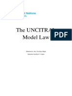 The Uncitral Model Law