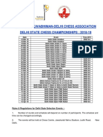 Delhi State Chess Calender Updated New