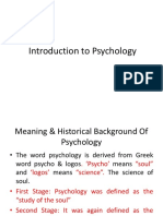 Introduction To Psychology