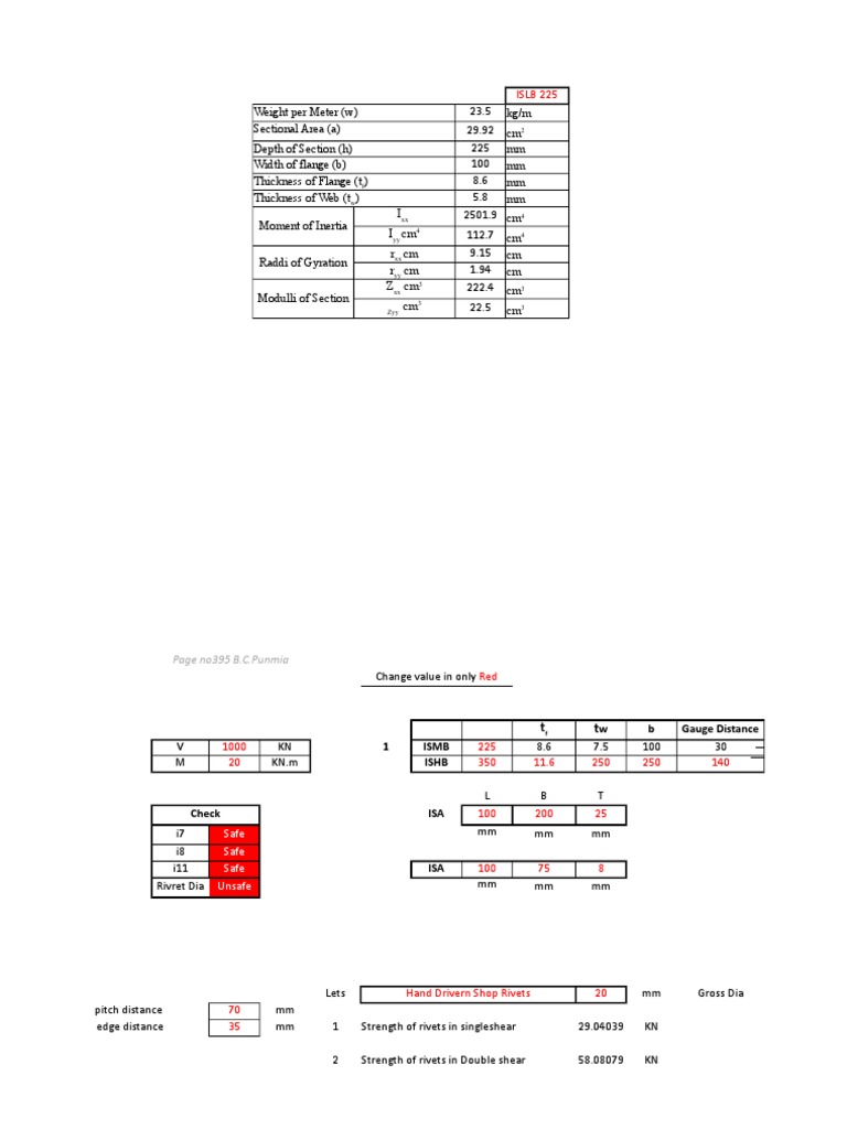 Beam to Beam Welded Connection Design | PDF | Rivet | Strength Of Materials