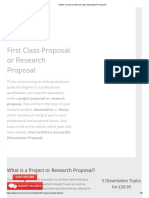 Article On How To Write 1st Class Dissertation Proposal