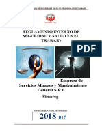 Reglamento Interno de Seguridad -Simareg 2018 Revisado