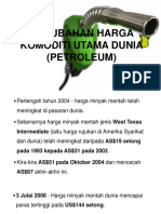 PERUBAHAN HARGA Komoditi Bla Bla Bla