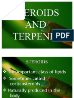 Steroids AND Terpenes