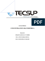 Informe Concentracion Gravimetrica Tecsup 2