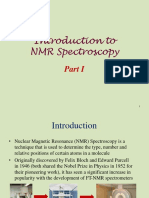 NMR Spectroscopy - Part 1 - Summer 2015