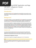 ASP.net Application and Page Life Cycle