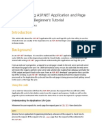 Application and Page Life Cycle