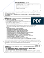 Sesión 2 de Tutoria "Soy Adolescente, Merezco Valoración y Respeto"