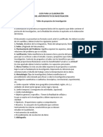 GUÍA PARA LA ELABORACIÓN ANTEPROYECTO