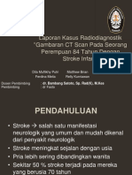 Kasus Besar CT Scan Perempuan 84 Tahun Dengan Stroke Infark