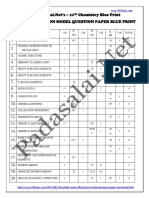 Chemistry Blue Print Only Based On Model Question Paper Blue Print
