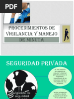 Procedimientos de Vigilancia y Manejo de Minuta