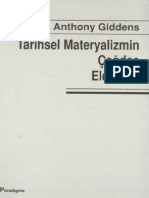 Anthony Giddens Tarihsel Materyalizmin Çağdaş Eleştirisi Paradigma Yayınları
