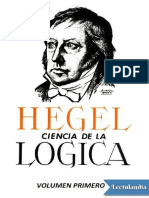 Ciencia de La Logica Vol 1 - Georg Wilhelm Friedrich Hegel