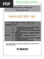 2º Simulado Preparatório Fumarc See-mg