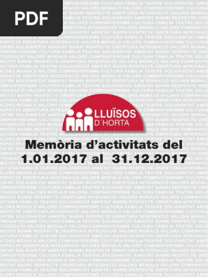 Memòria 2017