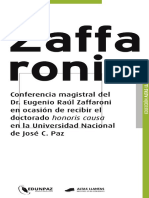 Honoris Causa Zaffaroni