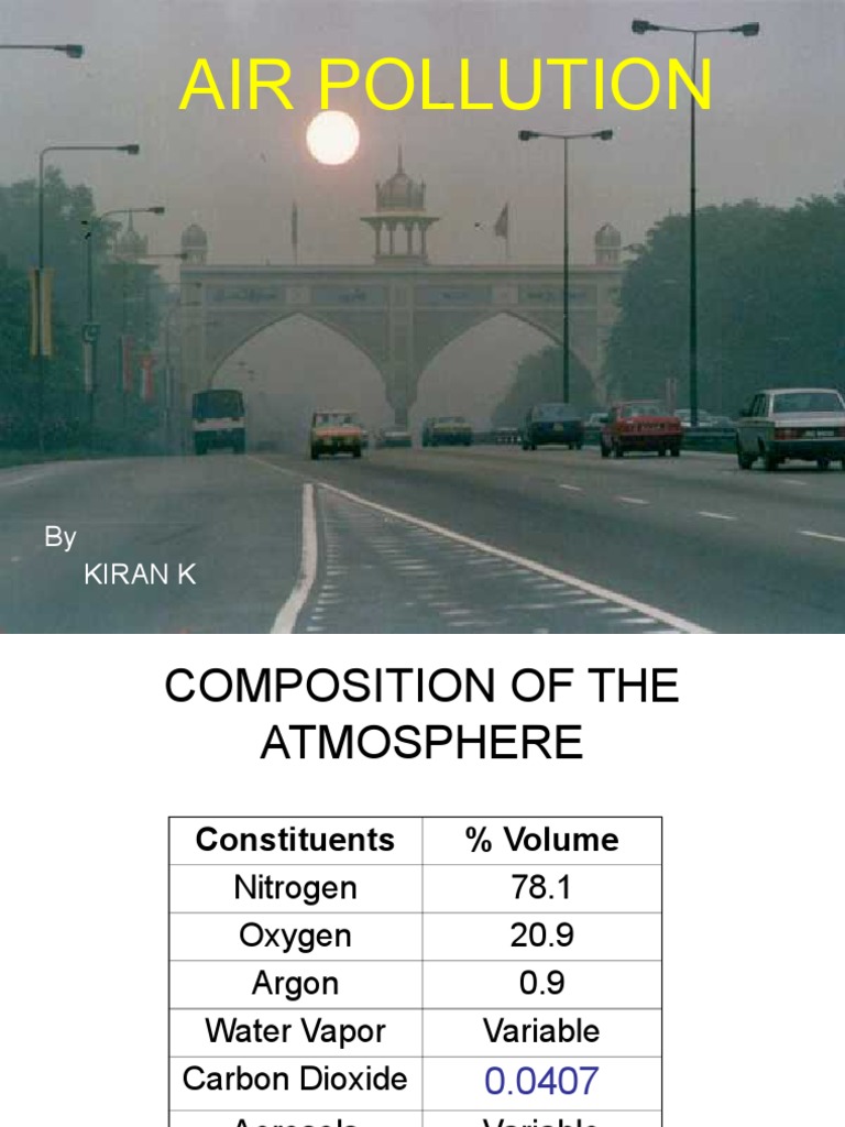 Air Pollution | PDF | Air Pollution | Atmosphere Of Earth