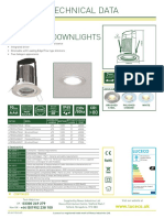 Technical Data: Atom Fire Rated Downlights