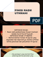 Definisi Rasm Uthmani