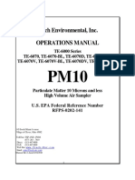 TE 6000 Series PM10 Manual
