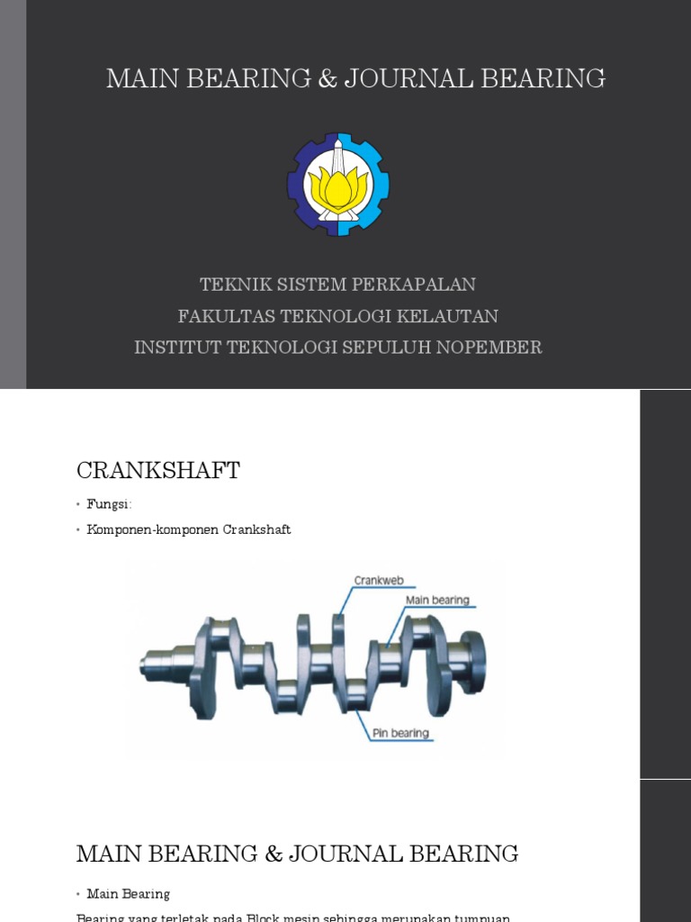Main Bearing & Journal Bearing PDF