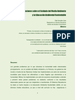 Reflexiones Sobre El Cuidado Del Medio Ambiente