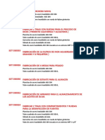 Presupuesto de Materiales Para Mejora Continua DANPER