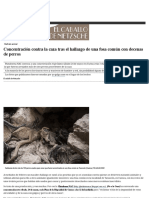 Concentración Contra La Caza Tras El Hallazgo de Una Fosa Común Con Decenas de Perros