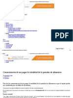 Consecuencias de No Pagar La Totalidad de La Pensión de Alimentos