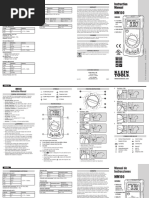 MM100 Digital Multimeter Instructions