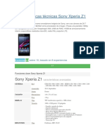 Características Técnicas Sony Xperia Z1