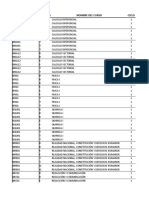 Lista de cursos por sección y ciclo