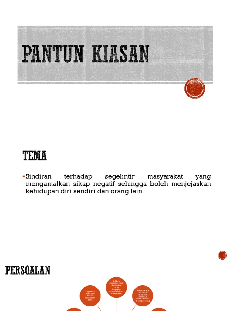 Pantun Kiasan Belajar Sastra Dan Seni