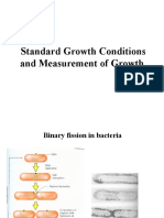 Standard Growth Conditions and Measurement of Growth