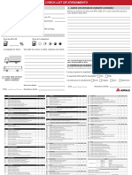 Check List de Atendimento e Revisão