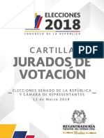 Cartilla Jurados Nacional Elecciones Congreso 2018