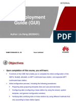 Training Document IManager U2000-CME V200R016 Site Deployment Guide (GUI)