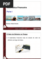 Matemática Financeira. Parte I. Professor_ Rafael D Andréa