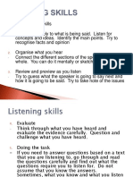 Listening Skills