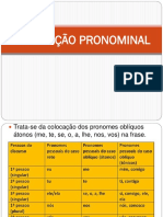 Colocação Pronominal