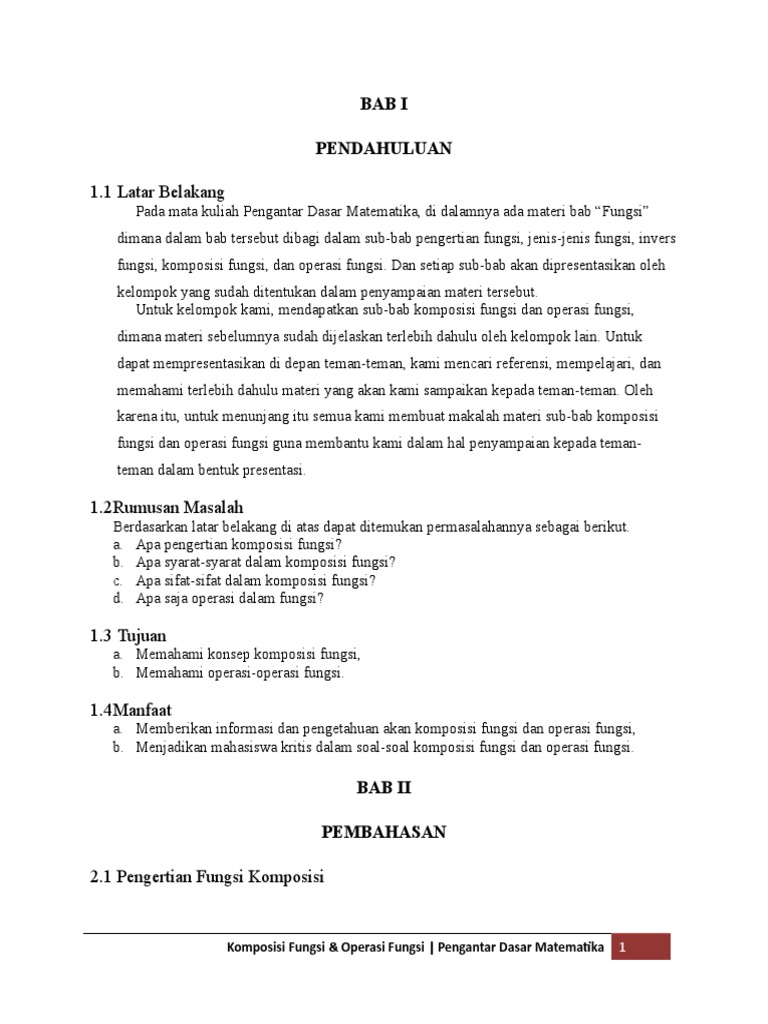 Kel 9 Komposisi Dan Operasi Fungsi 1