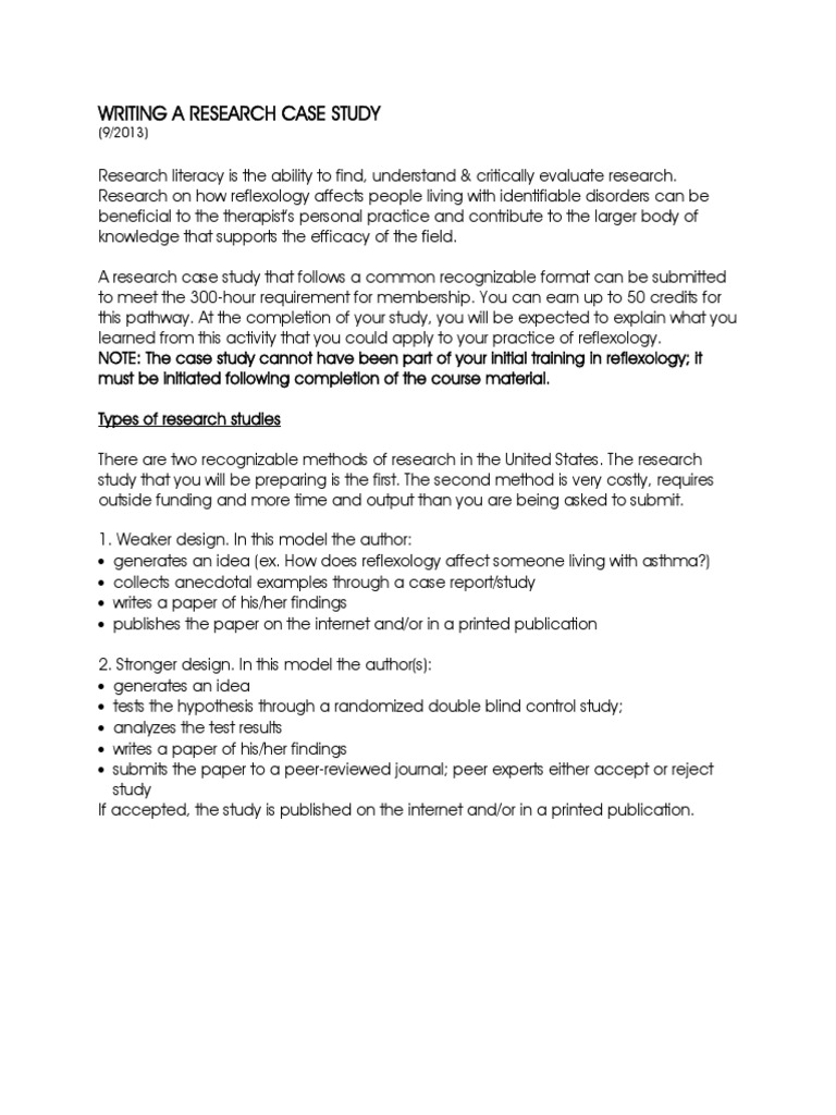 What is a case study pdf picture