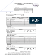 Historial Academico: Historico de La Carrera: LIC. CONTADURIA PUBLICA P.4